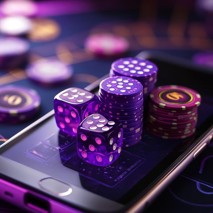 Lightning Dice game interface showing three dice, outcome display, and multiplier indicators